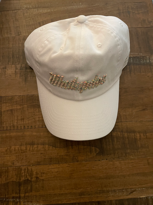 COLOR FACED PUFFED WHATUPDOE DAD HAT
